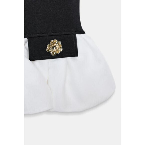 ZARA CONTRAST STRETCH TOP - Picture 6 of 6